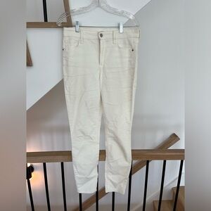 Old navy rockstar super skinny cream color corduroys - 8